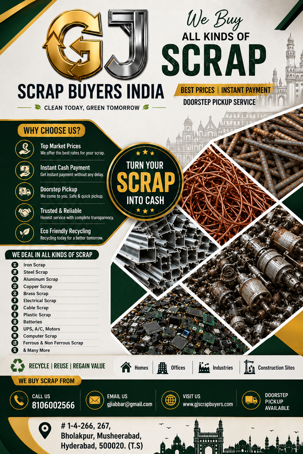 Best Scrap Buyers in miyapur | GJ Scrap Buyers