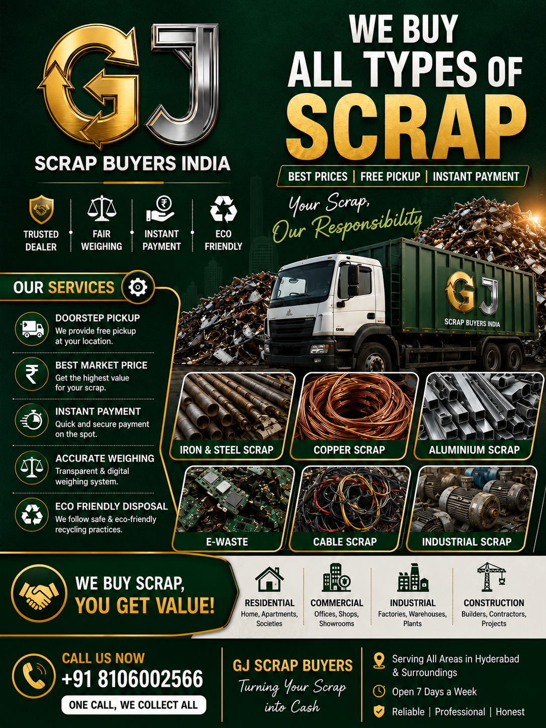 Scrap Buyer in Hitech City | GJ Scrap Buyers Hyderabad