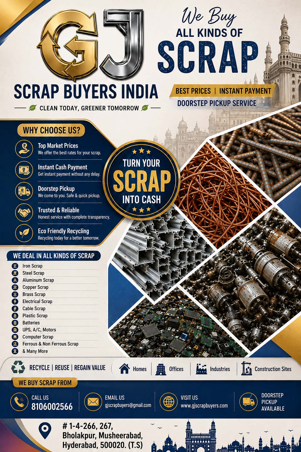 Battery Scrap Buyers in Erragadda – GJ Scrap Buyers