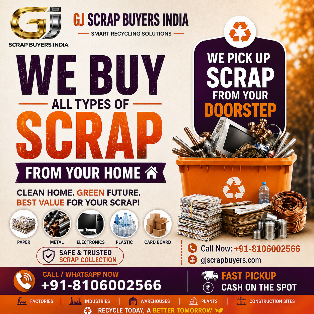 Cable Scrap Buyers in Kukatpally GJ Scrap Buyers