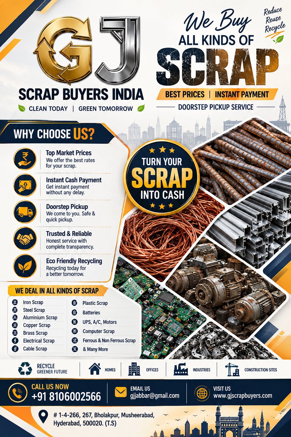 Cable Scrap Buyers in Medchal – GJ Scrap Buyers