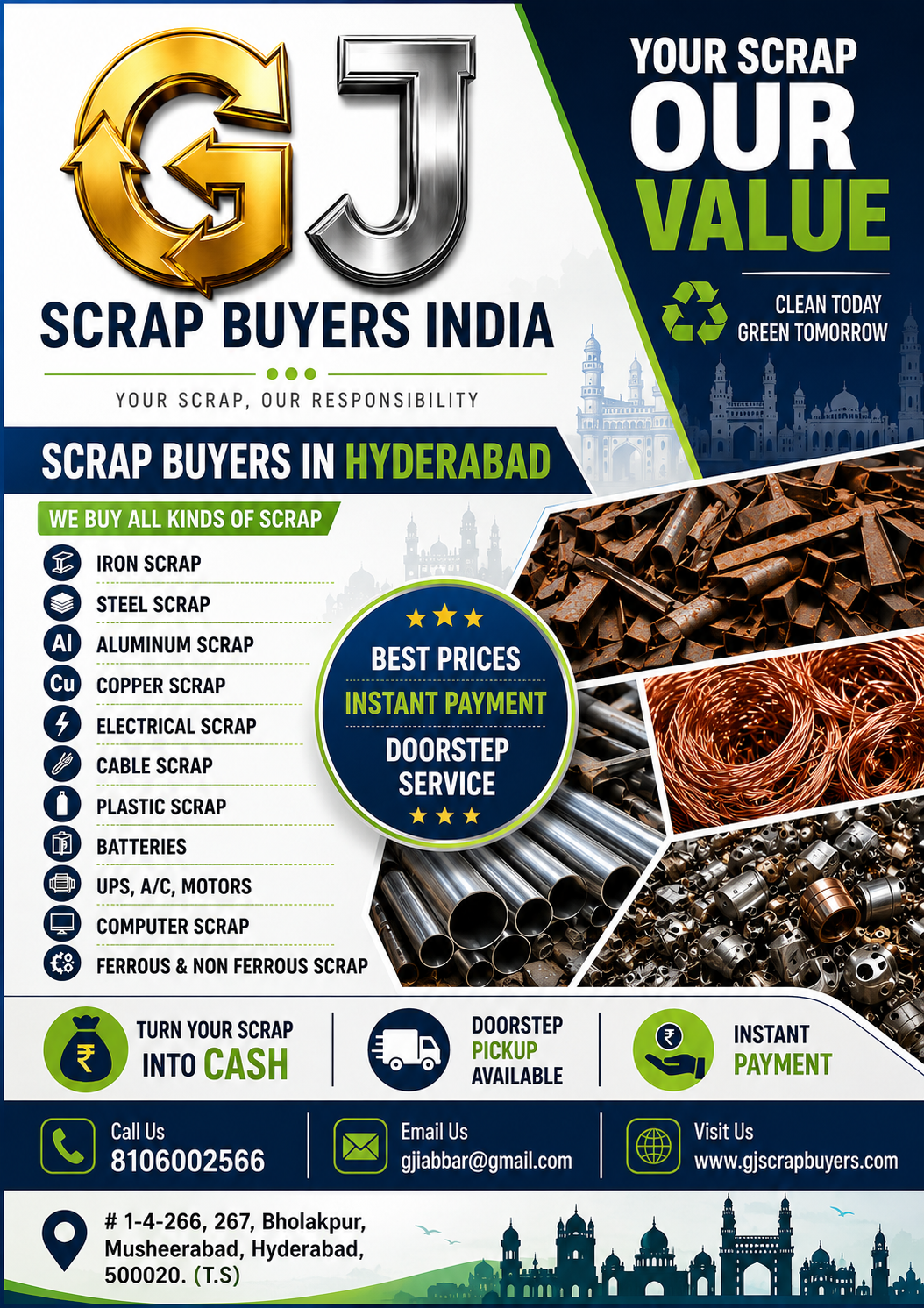Electrical Scrap Buyers in Secunderabad | GJ Scrap Buyers