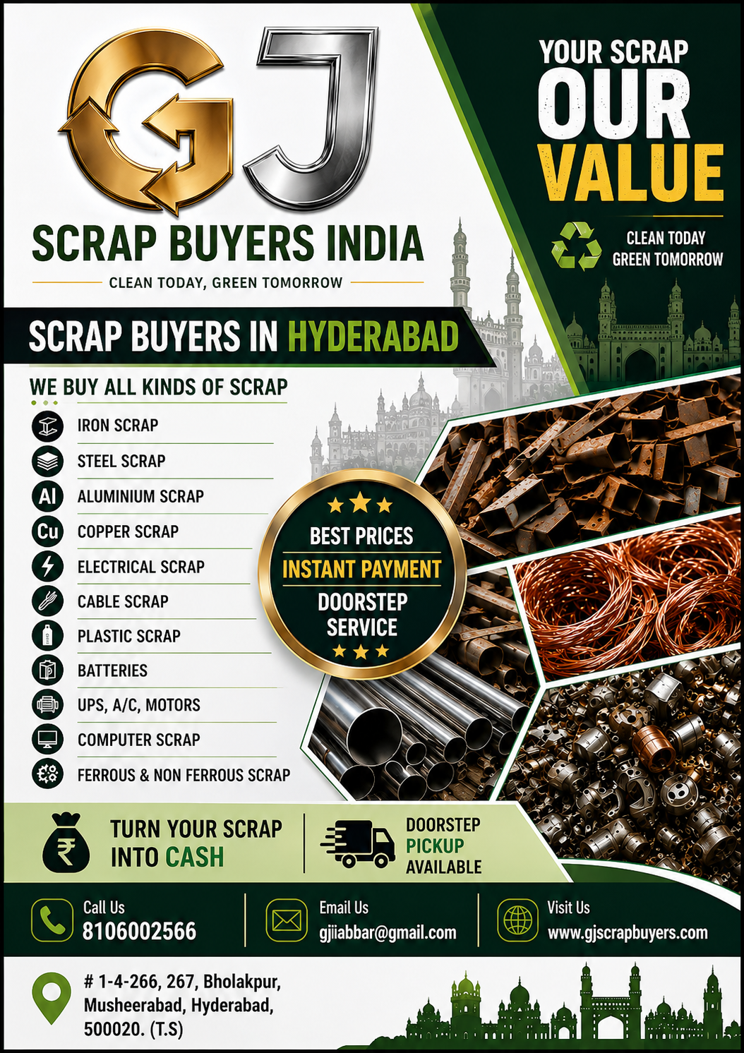 Scrap Buyer in Telangana – GJ Scrap Buyers