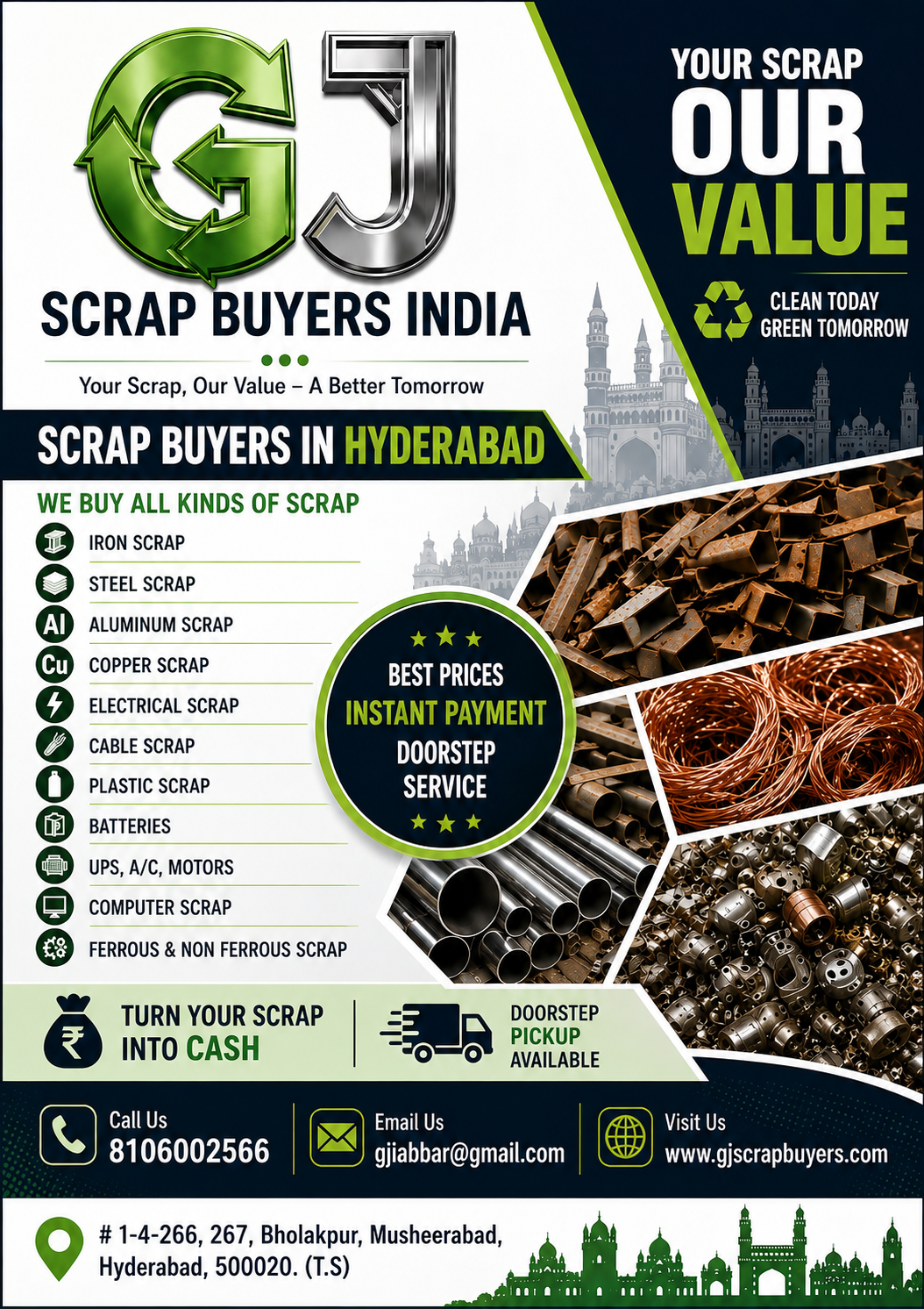 Scrap Buyer in Secunderabad – GJ Scrap Buyers