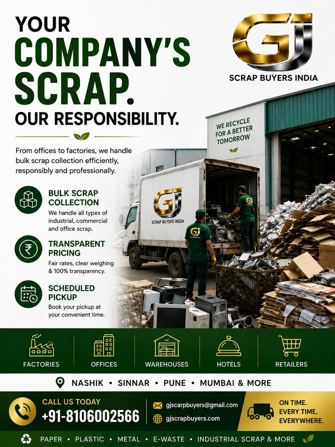 Scrap Buyers in Telangana,GJ Scrap Buyers