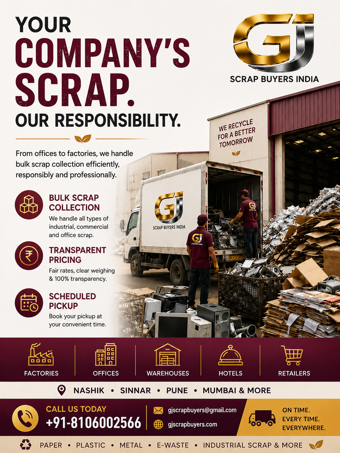 Office Scrap Buyers in Moosapet GJ Scrap Buyers